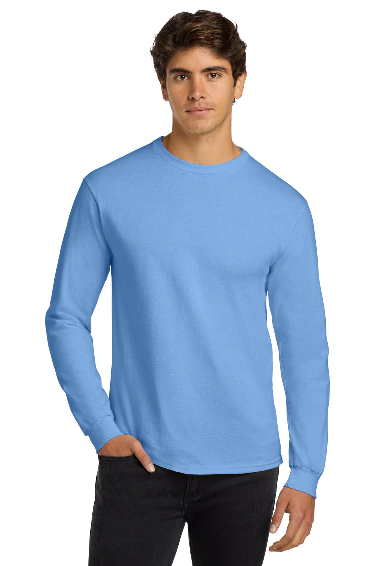 SanMar G2400_carolinablue_model_front.jpg