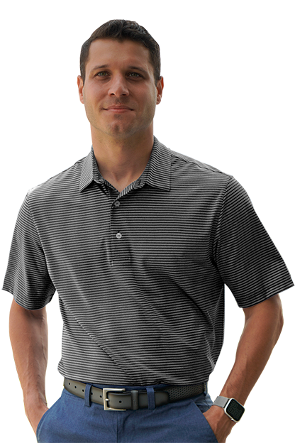 Black Greg Norman Freedom Micro Pique Stripe - S