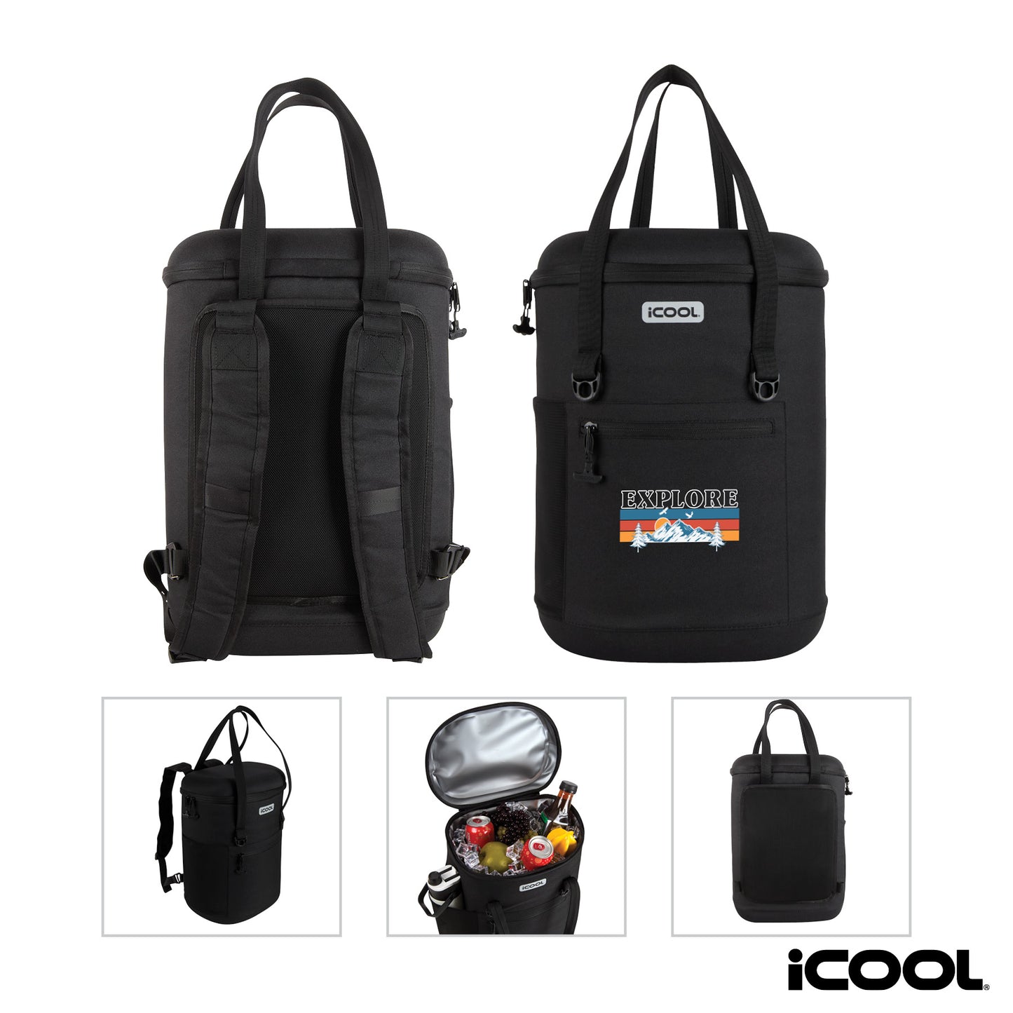 iCOOL® Granby 24-Can Cooler Backpack