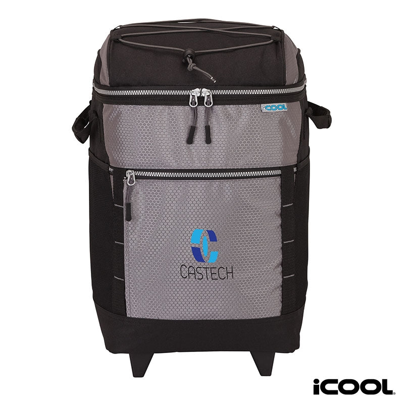 Grey iCOOL® Riviera Rolling Cooler Bag