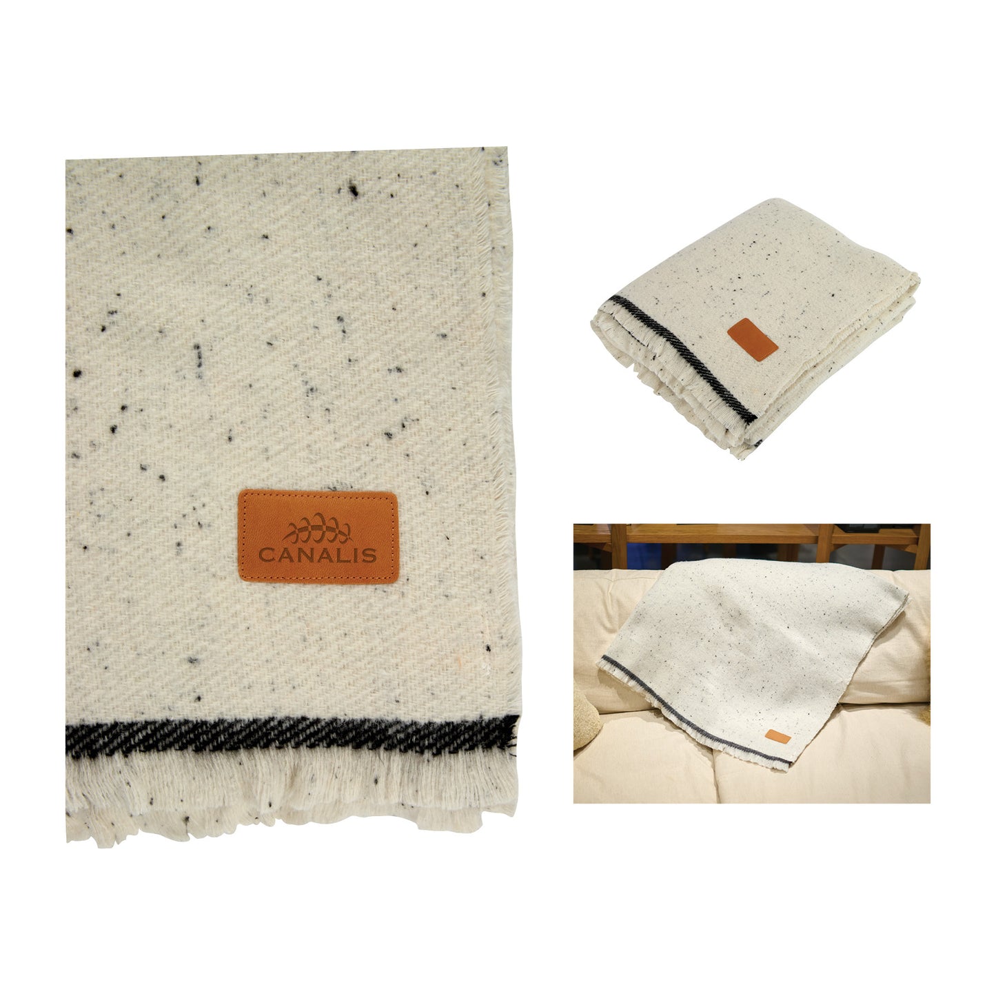 La Cruces Woven Linework Throw Blanket