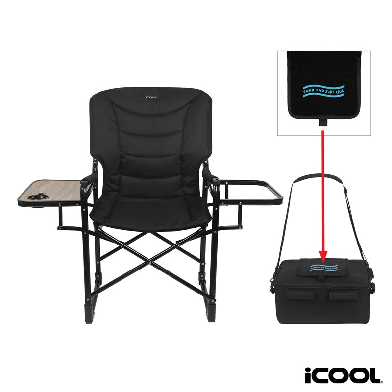 iCOOL Twin Peaks Deluxe Camping Chair With 18-Can Cooler