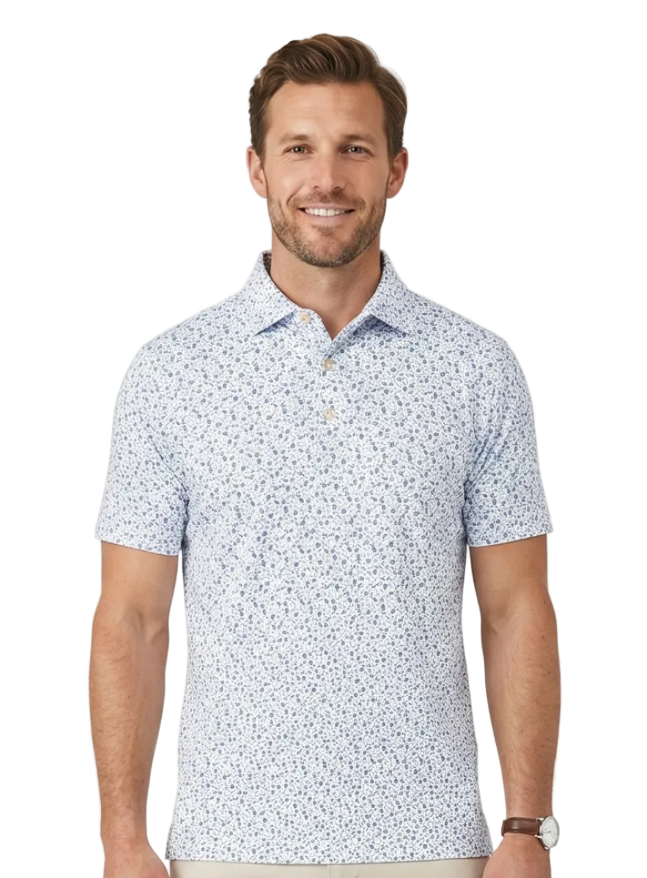 Peter Millar Men's Kickoff Performance Jersey Polo