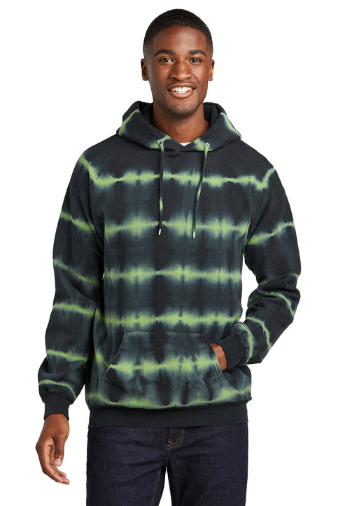 Port & Company Allover Stripe Tie-Dye Fleece PC143