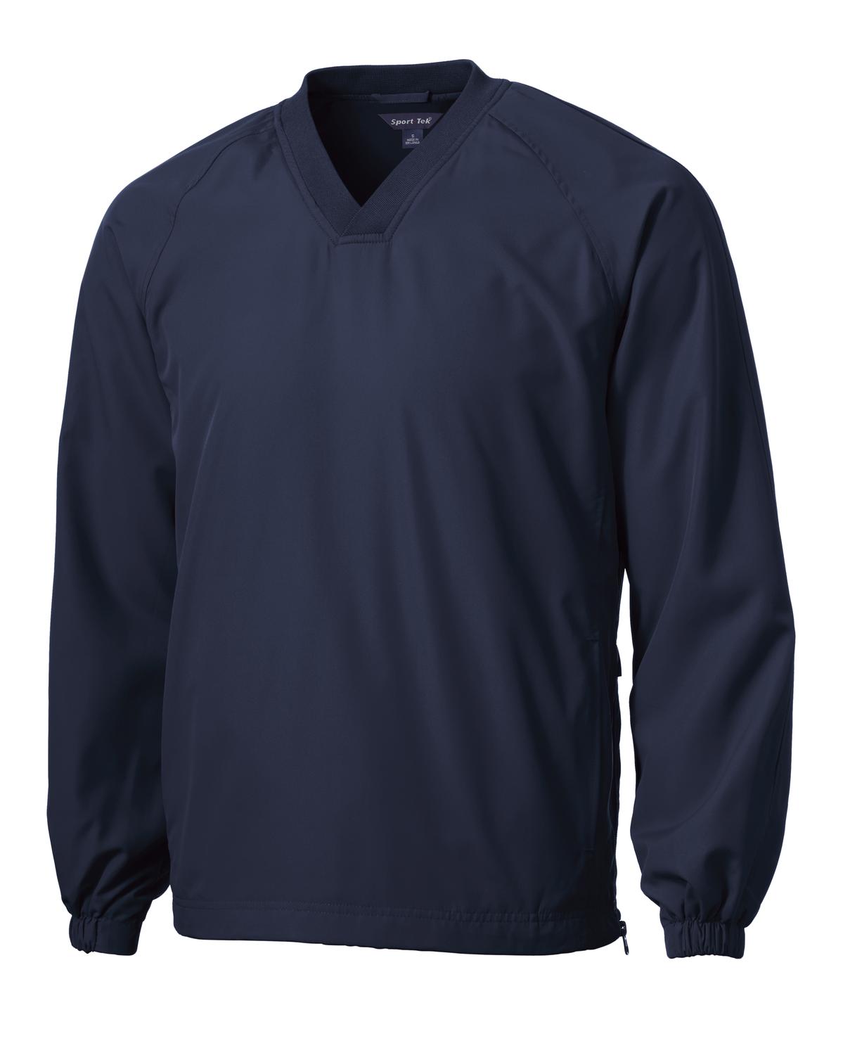 Sport-Tek V-Neck Raglan Wind Shirt. JST72