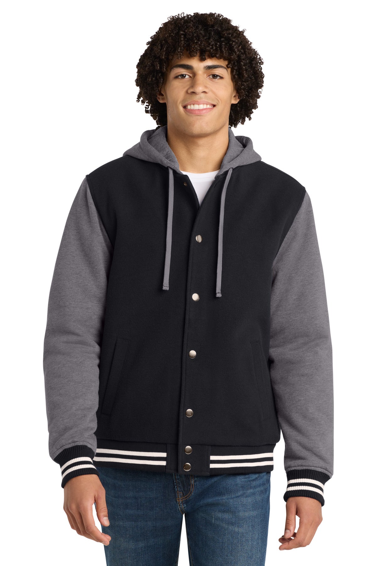 SanMar JST82_blackvintageheather_model_front.jpg