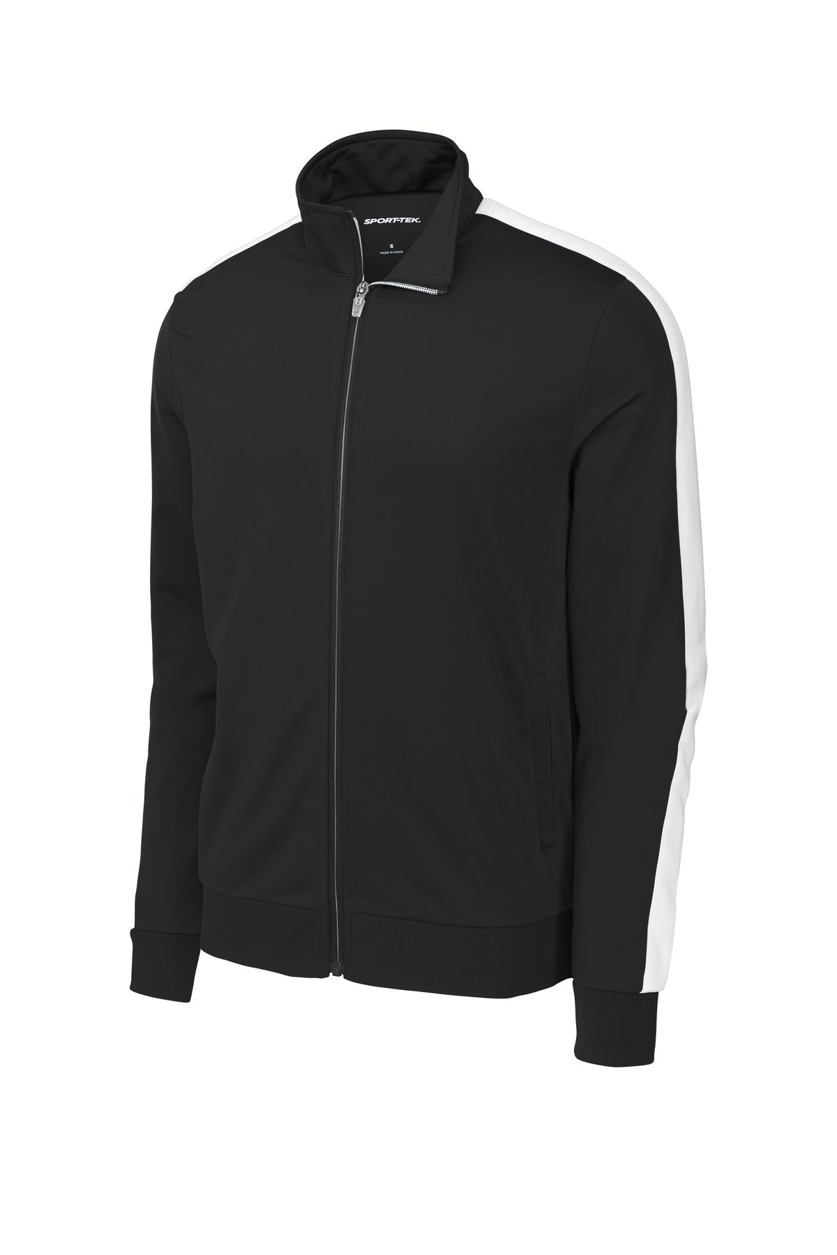 Sport-Tek Tricot Sleeve Stripe Track Jacket. JST94