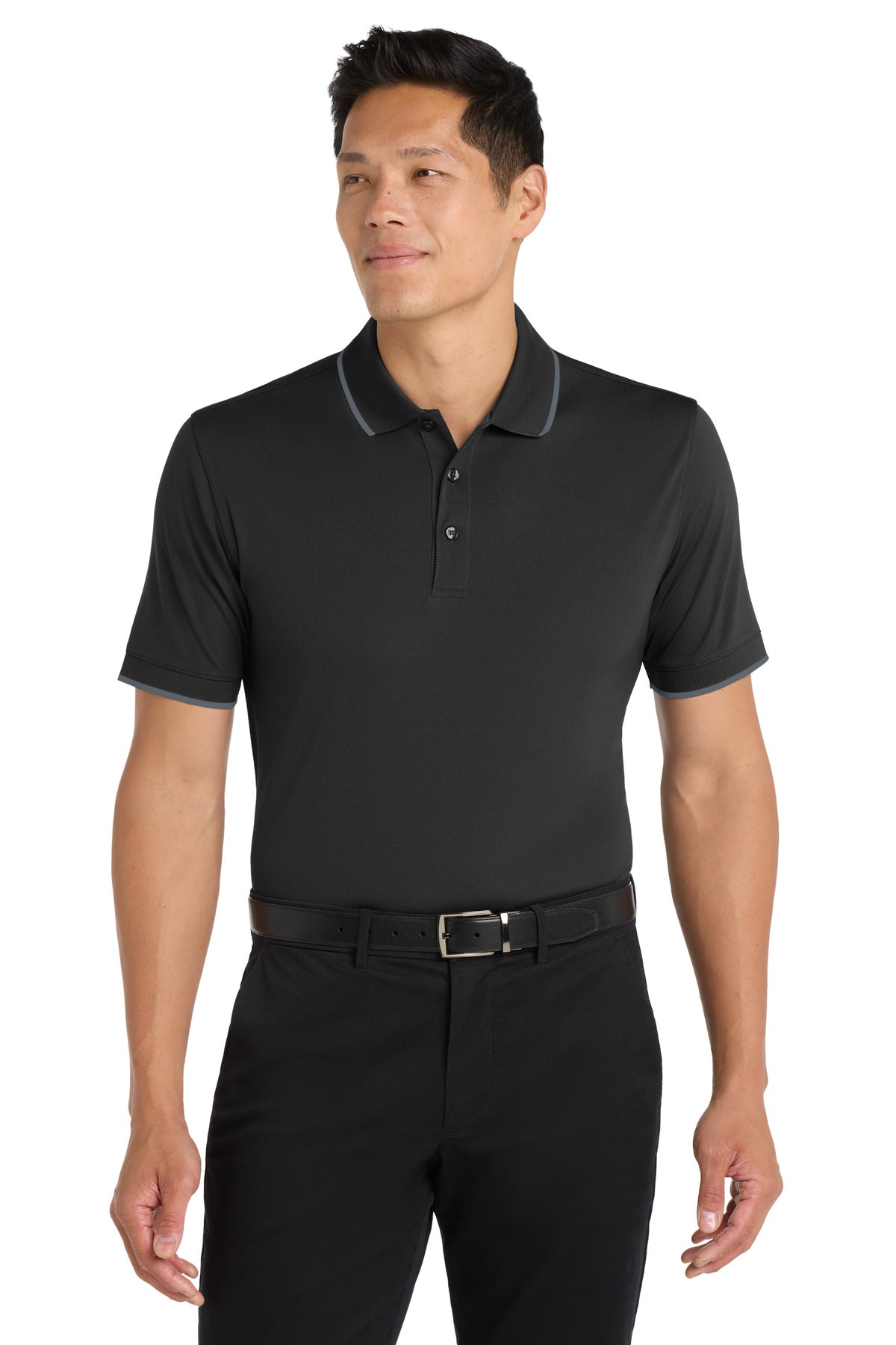 SanMar K111_deepblackgraphite_model_front.jpg