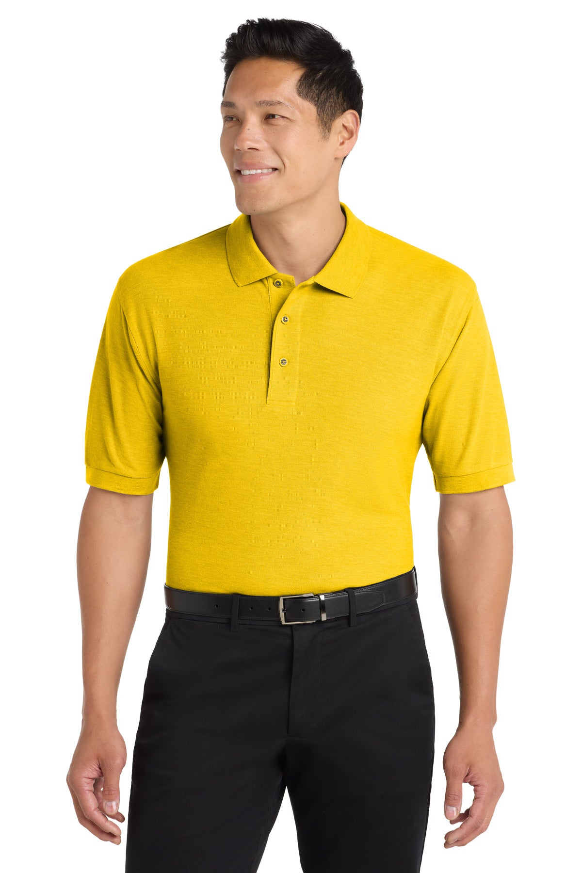 SanMar K500ES_sunfloweryellow_model_front.jpg