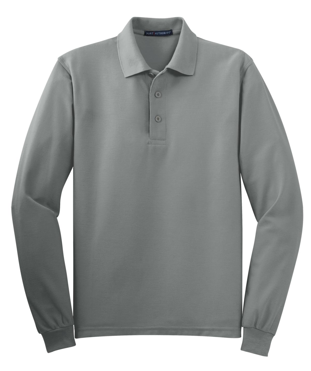Port Authority Silk Touch Long Sleeve Polo. K500LS