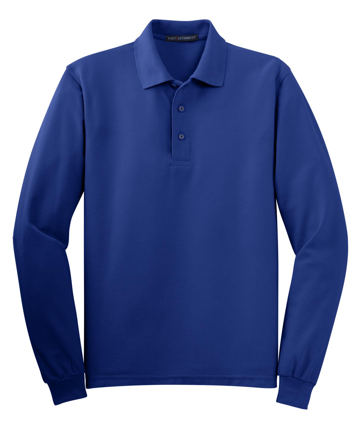 Port Authority Silk Touch Long Sleeve Polo. K500LS