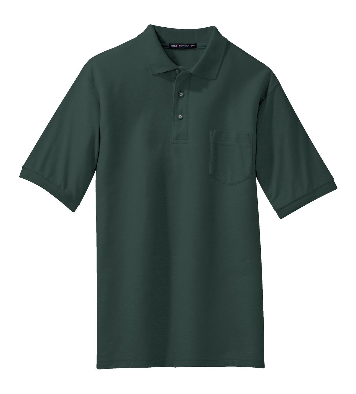 Port Authority Silk Touch Polo with Pocket. K500P