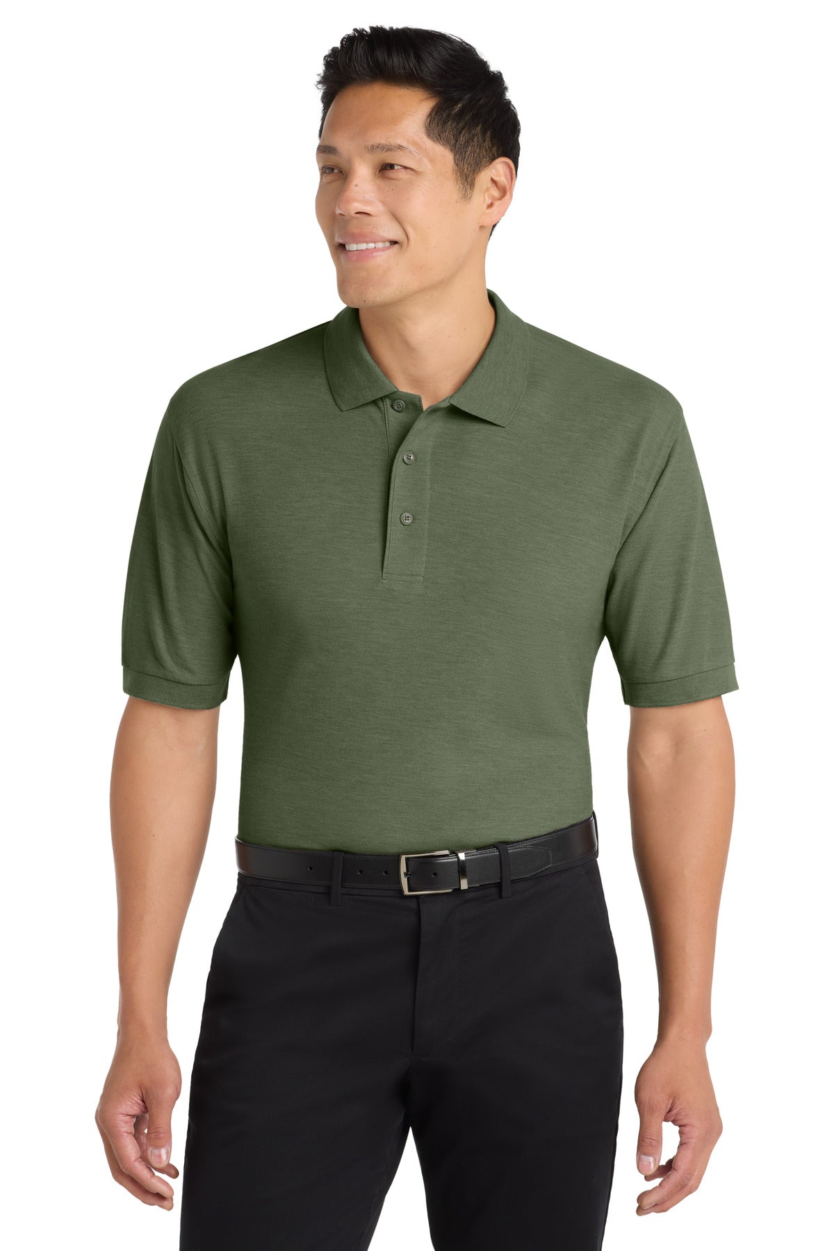 SanMar K500_clovergreen_model_front.jpg