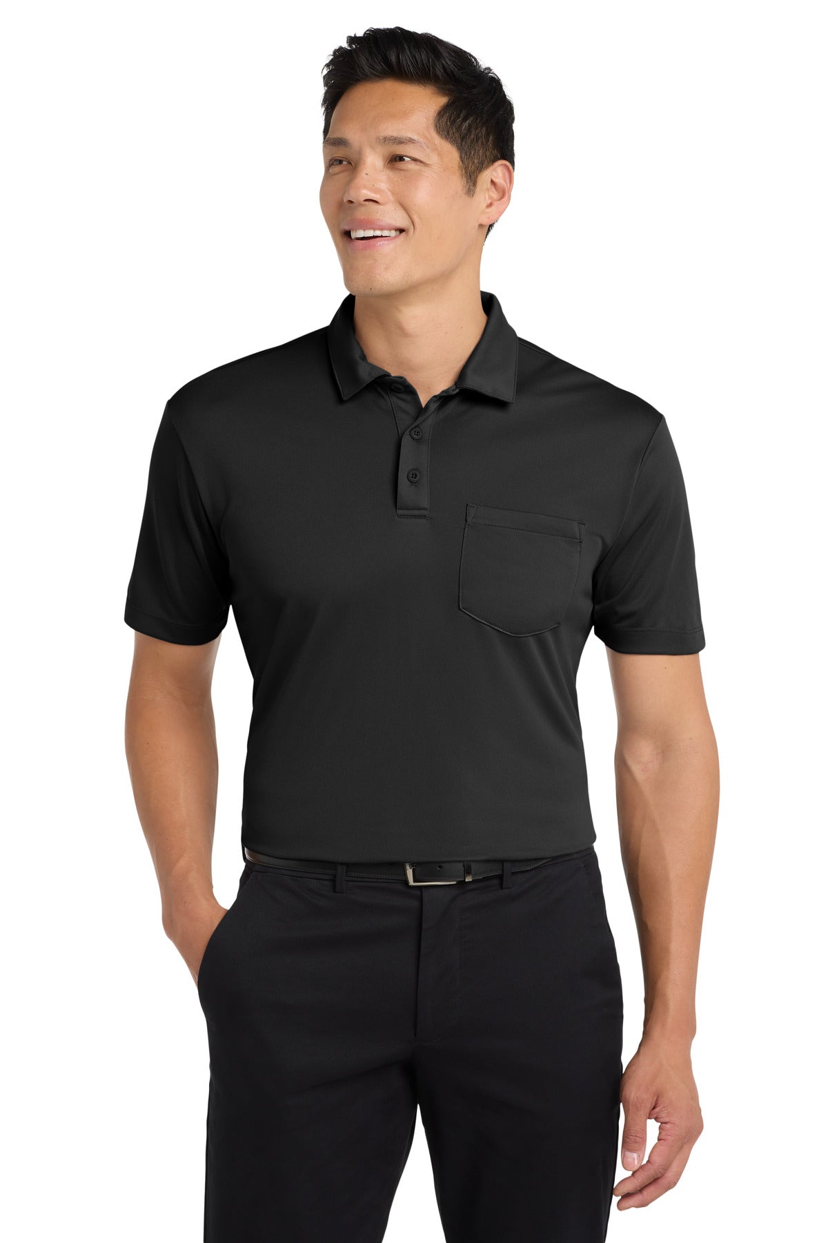 SanMar K540P_black_model_front.jpg