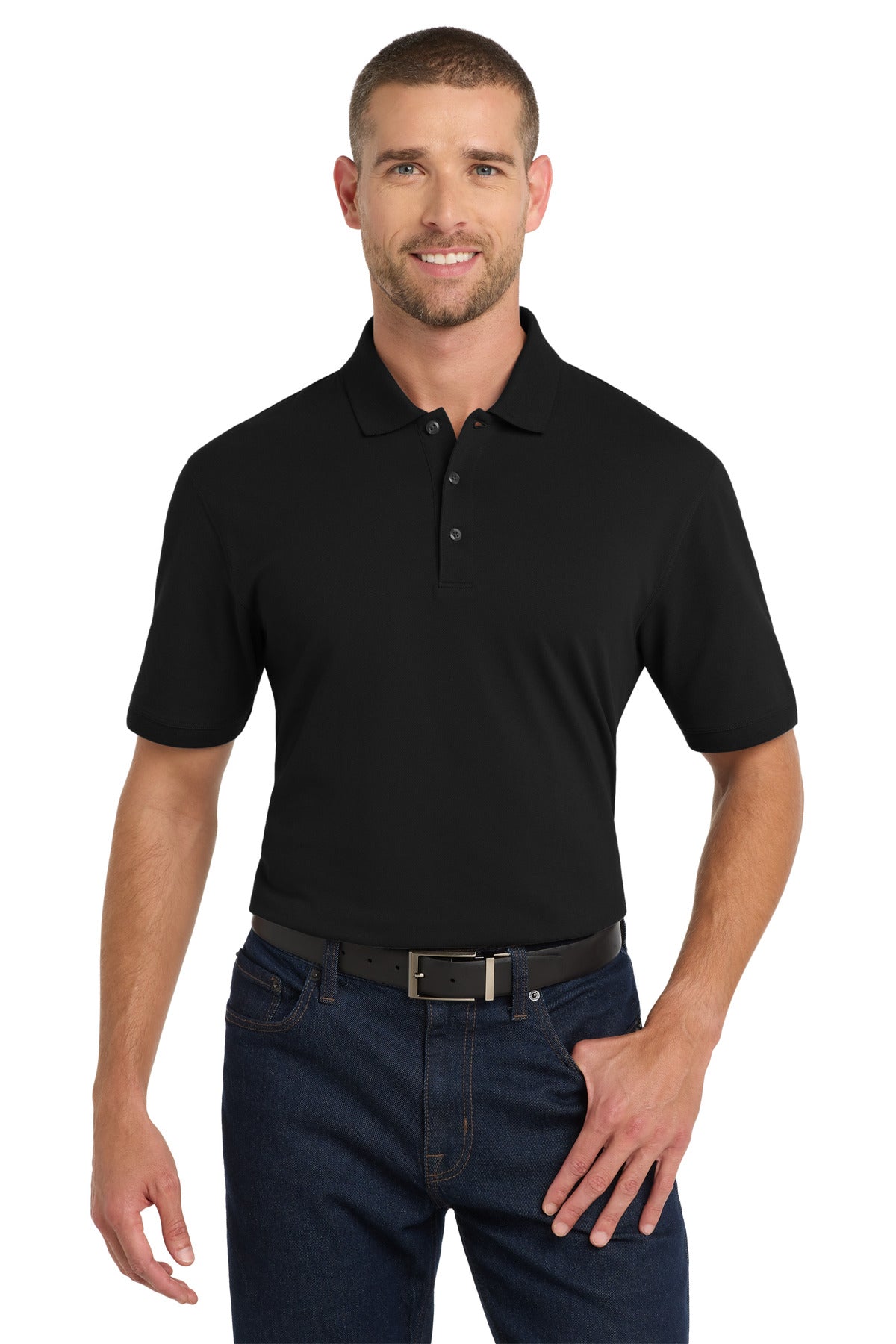 SanMar K8000_black_model_front.jpg