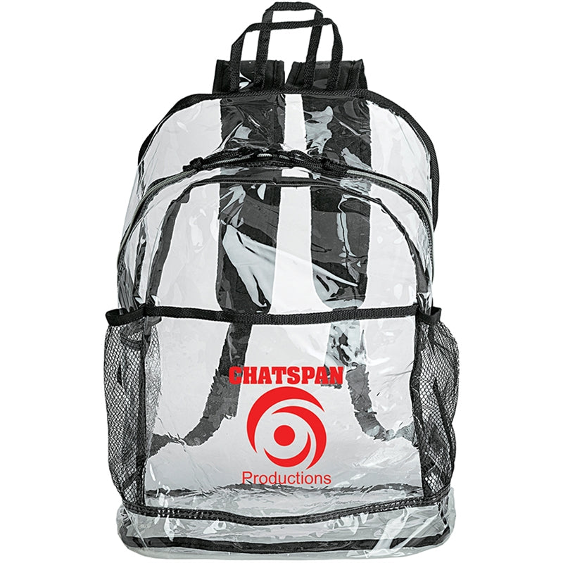 Black Havelock Clear Backpack