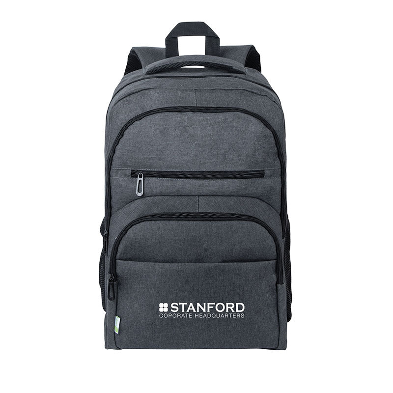 Grey Spencer RPET Laptop Backpack
