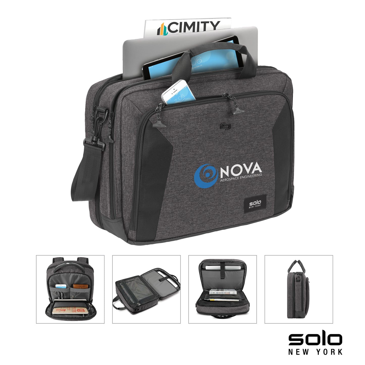 Solo New York Voyage Briefcase