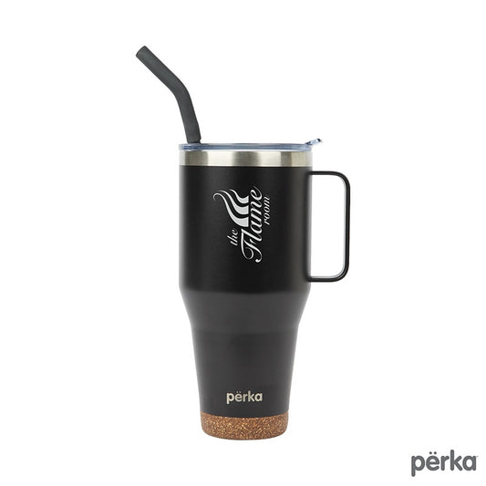 Black Perka® Hartford 40 oz. Double Wall, Stainless Steel Travel Mug