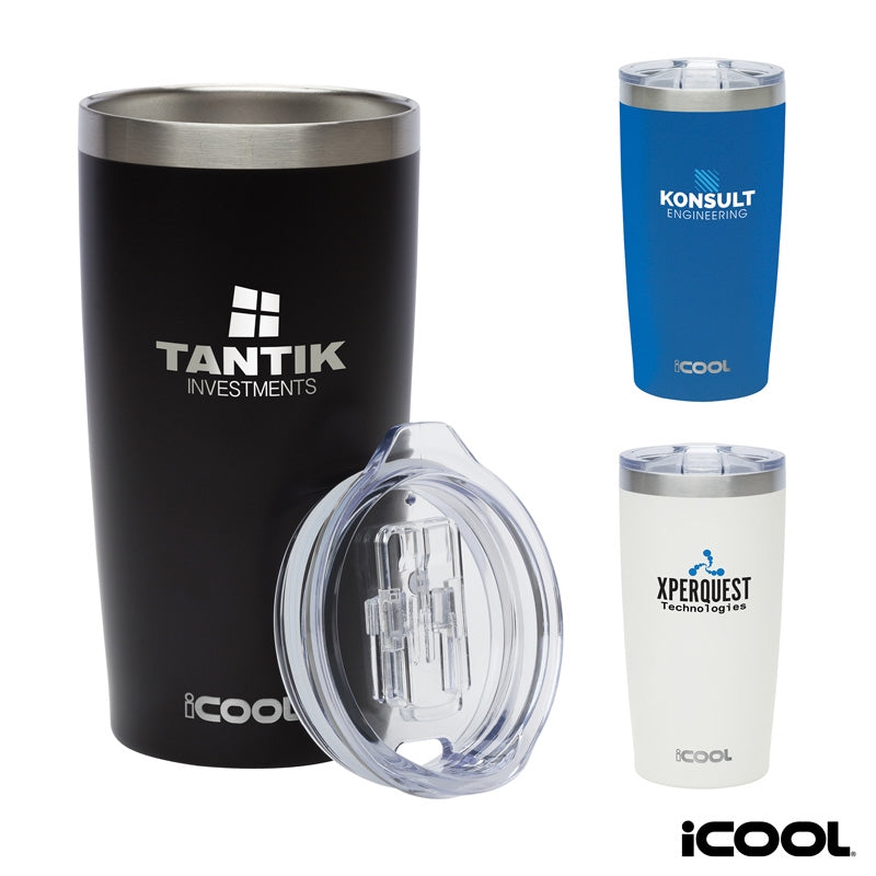 N/A iCOOL® Lewiston 20 oz. Double Wall Stainless Steel Tumbler