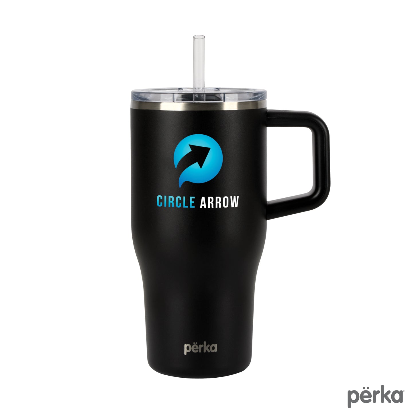 Perka® Myrton 20 oz. Double Wall, Recycled Stainless Steel Travel Mug