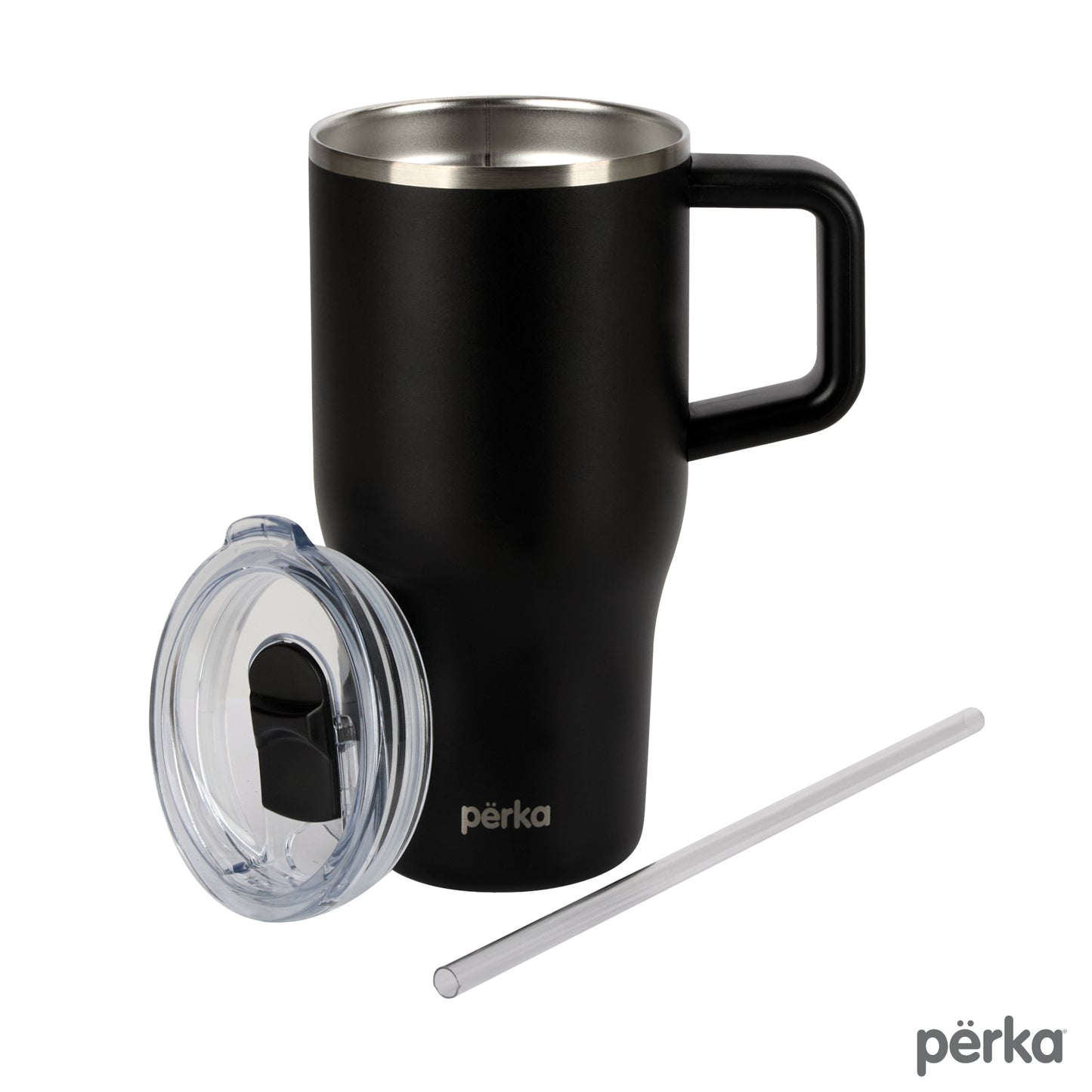 Perka® Myrton 20 oz. Double Wall, Recycled Stainless Steel Travel Mug