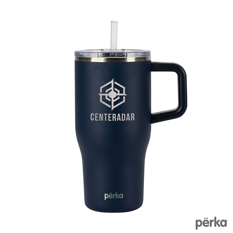 Perka® Myrton 20 oz. Double Wall, Recycled Stainless Steel Travel Mug