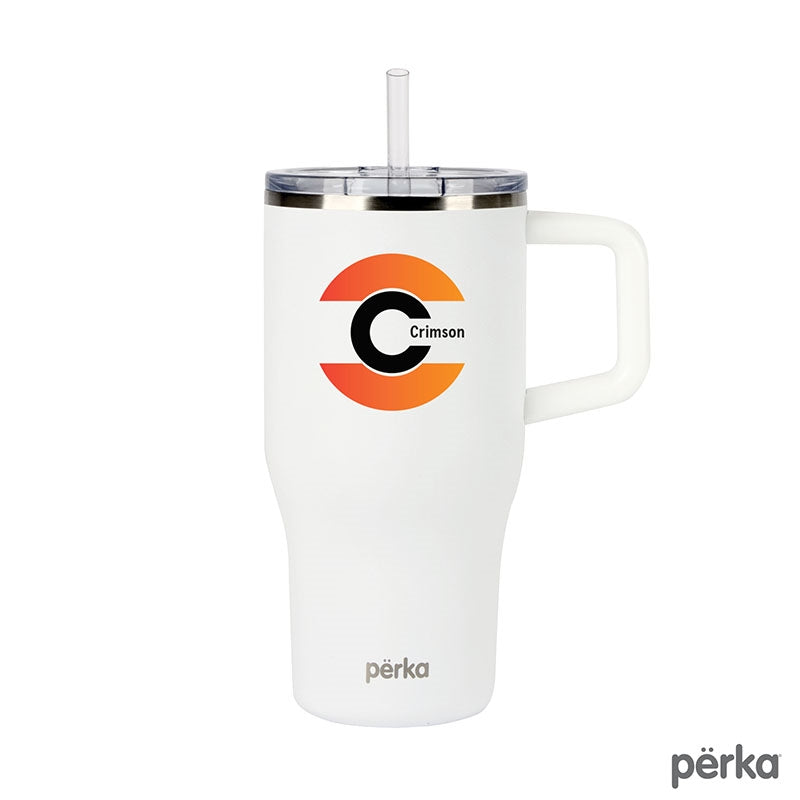 Perka® Myrton 20 oz. Double Wall, Recycled Stainless Steel Travel Mug