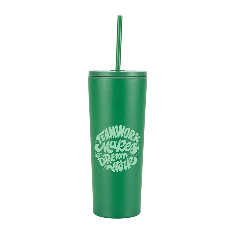 Bayard 24 oz. Double Wall Steel/PP Liner Straw Tumbler