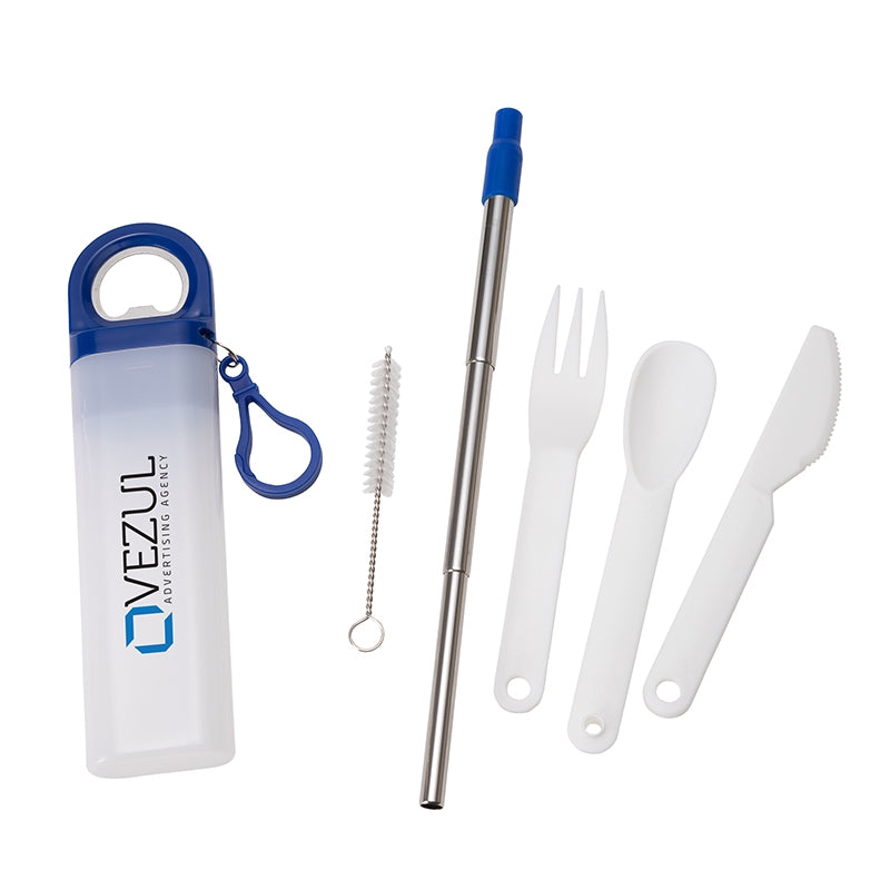 Griffith 3-in-1 Metal Straw, Cutlery Set & Bottle Opener