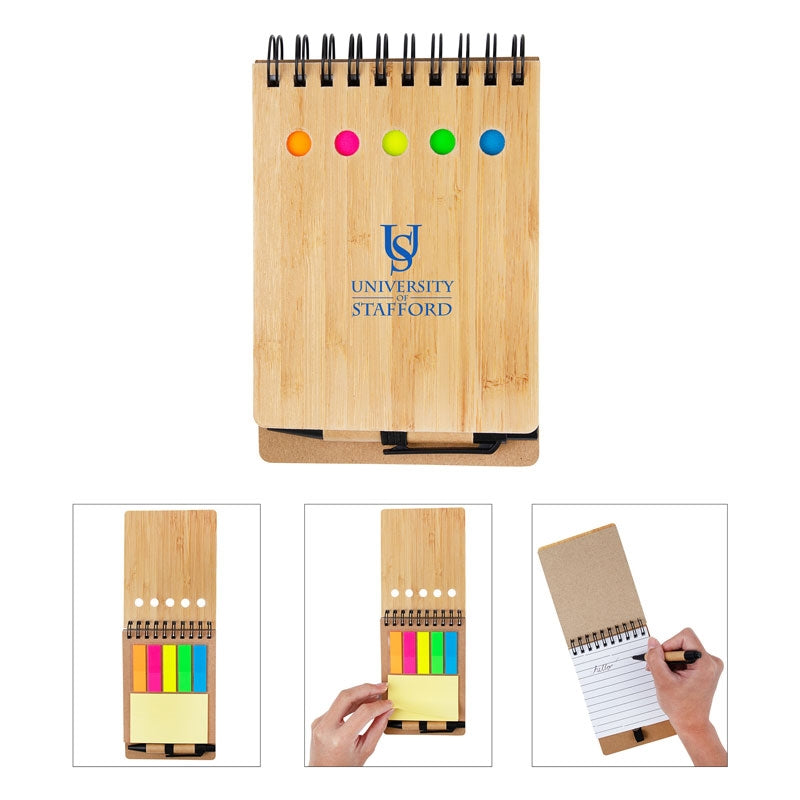 N/A Ridgecrest 3-in-1 Bamboo Jotter w/Pen