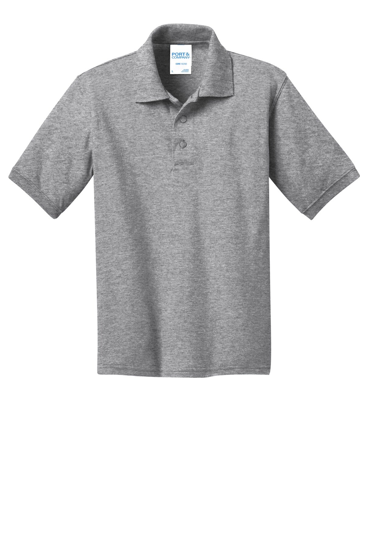 Port & Co Youth Core Blend Jersey Knit Polo. KP55Y