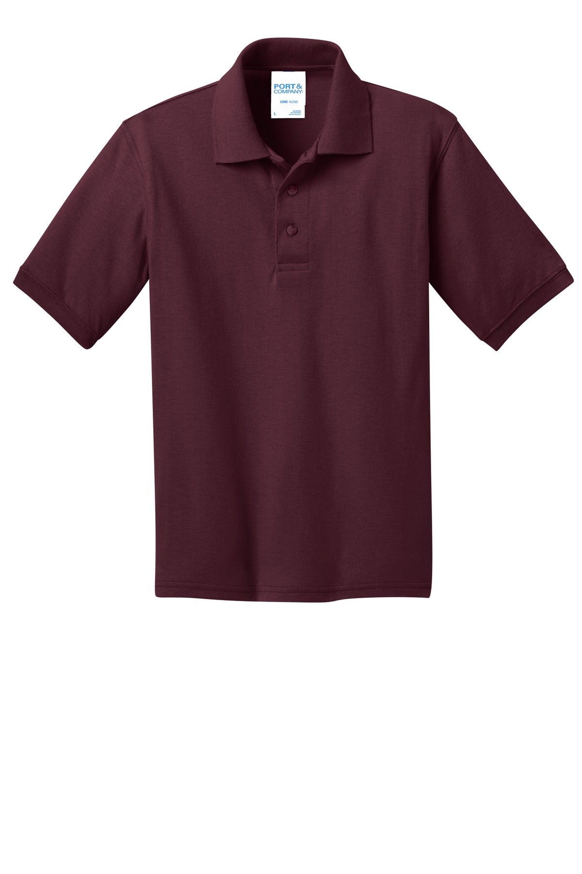 Port & Co Youth Core Blend Jersey Knit Polo. KP55Y