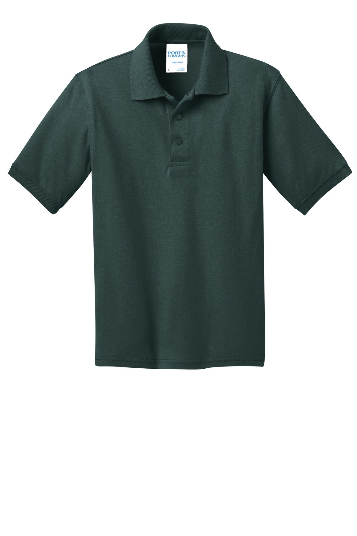Port & Co Youth Core Blend Jersey Knit Polo. KP55Y