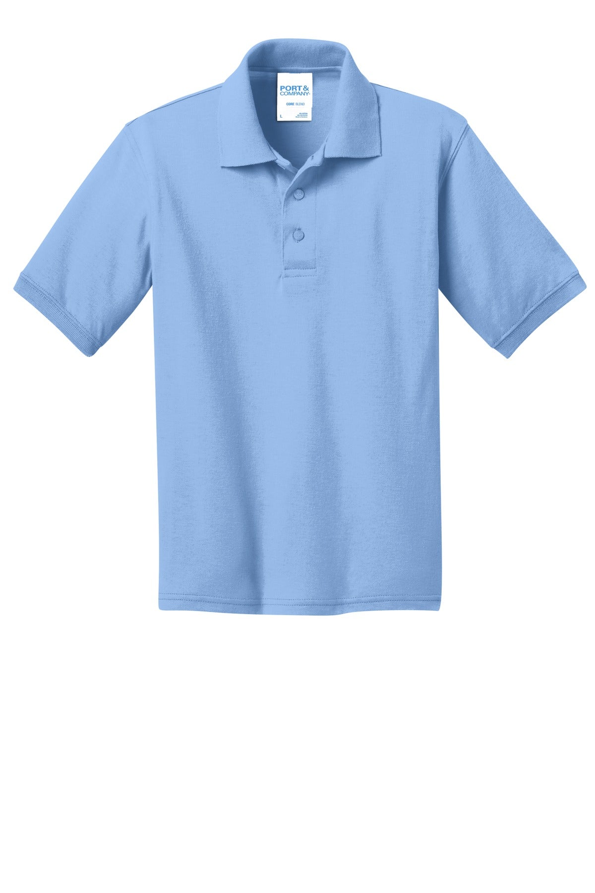 Port & Co Youth Core Blend Jersey Knit Polo. KP55Y