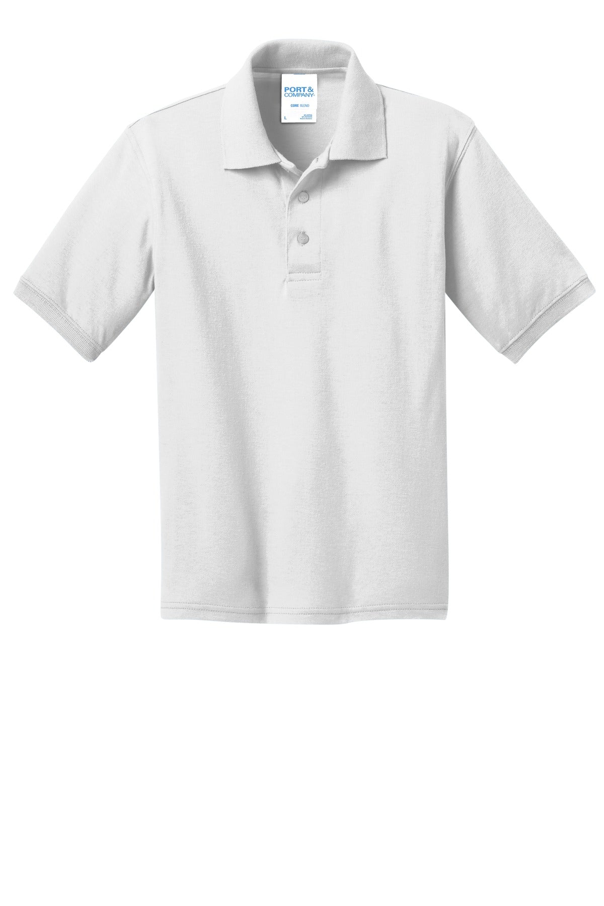 Port & Co Youth Core Blend Jersey Knit Polo. KP55Y