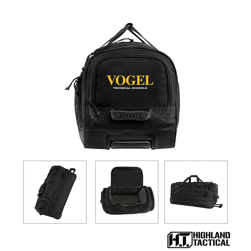 N/A Highland Tactical® Squad Rolling Duffel Bag