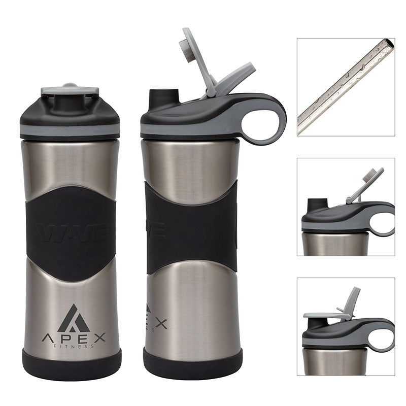 N/A Wave® My Wave 20oz. Double Wall Stainless Steel Water Bottle w/ Copper Lining