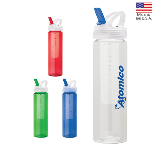 Laguna 32 oz. PET Bottle with Flip Spout & Infuser