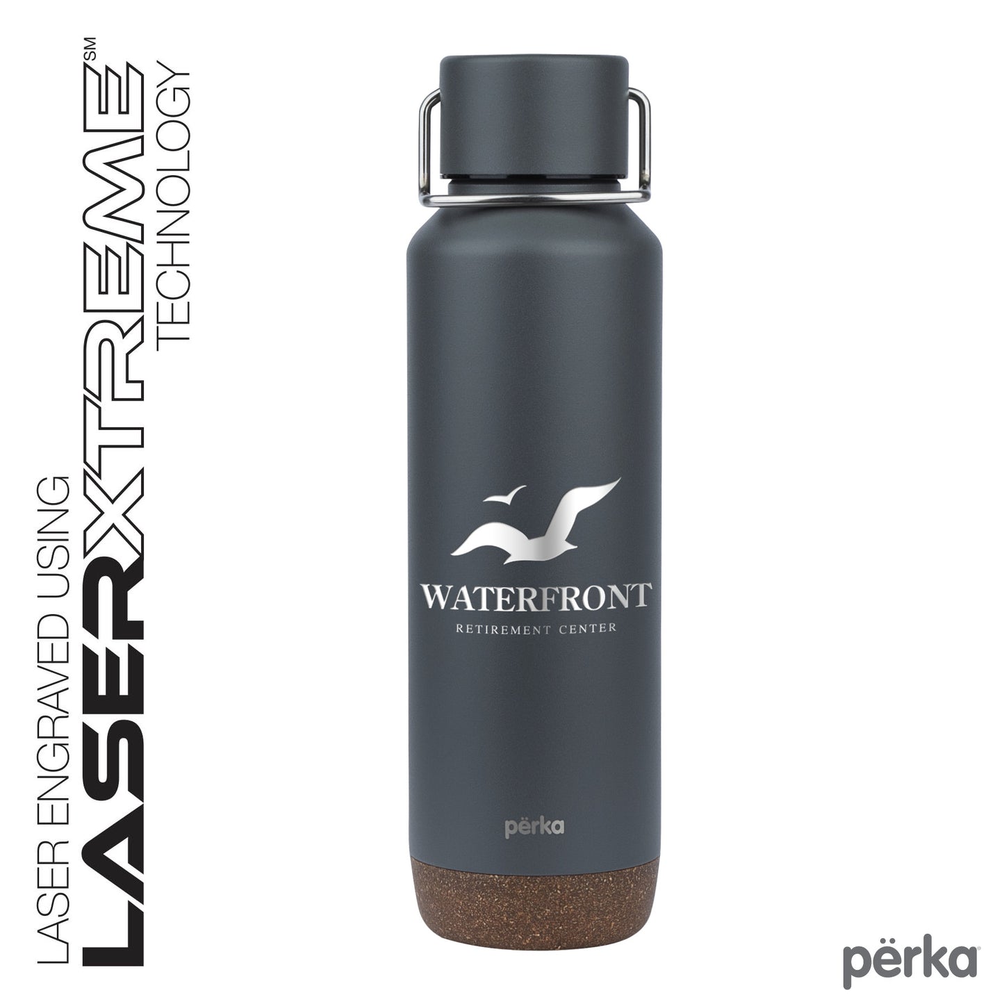 Perka® Cabrillo 24 oz. Double Wall, Stainless Steel Water Bottle