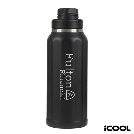 Black iCOOL® Sedona 32 oz. Double Wall Stainless Steel Water Bottle