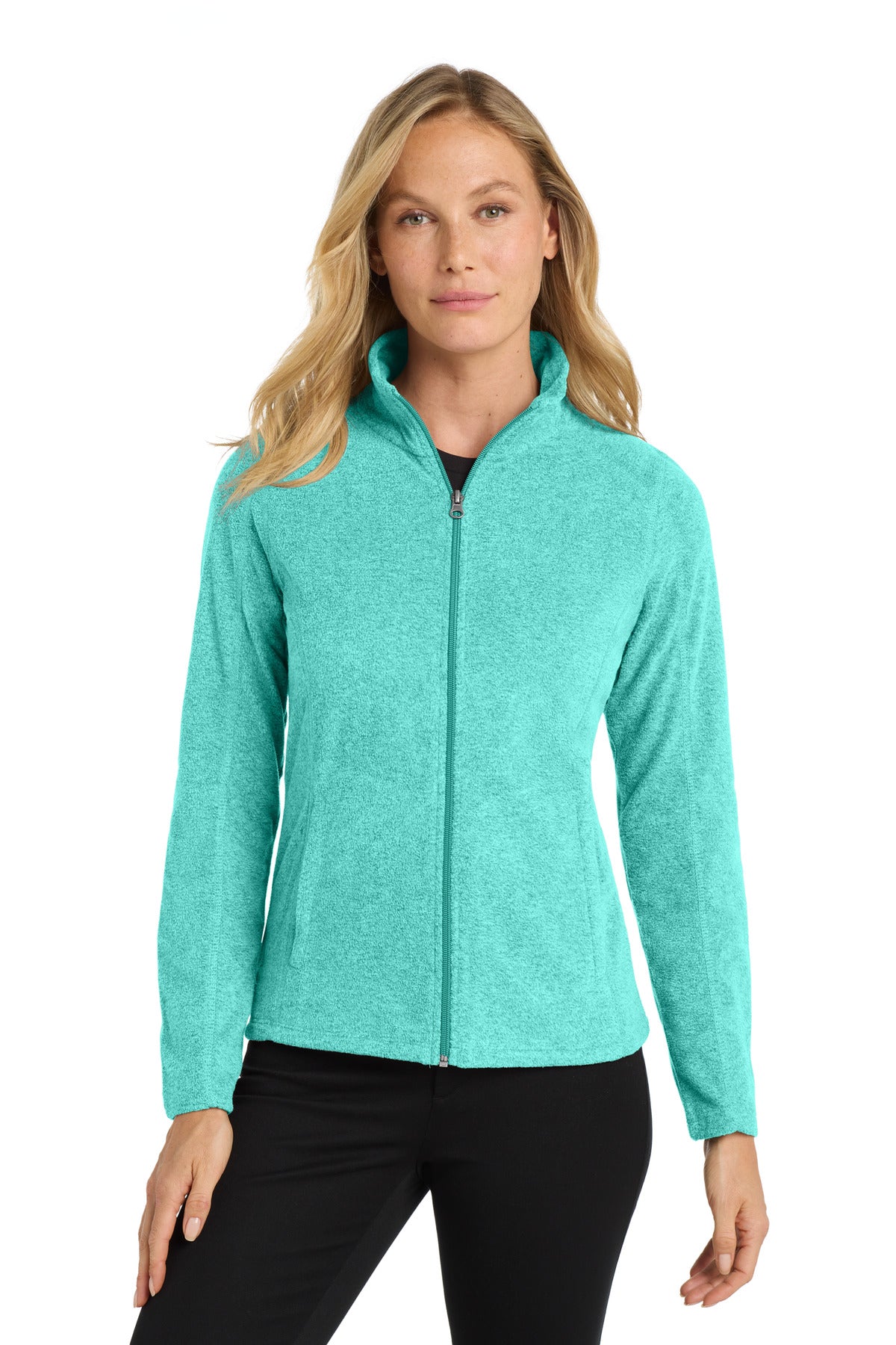 SanMar L235_aquagreenheather_model_front.jpg