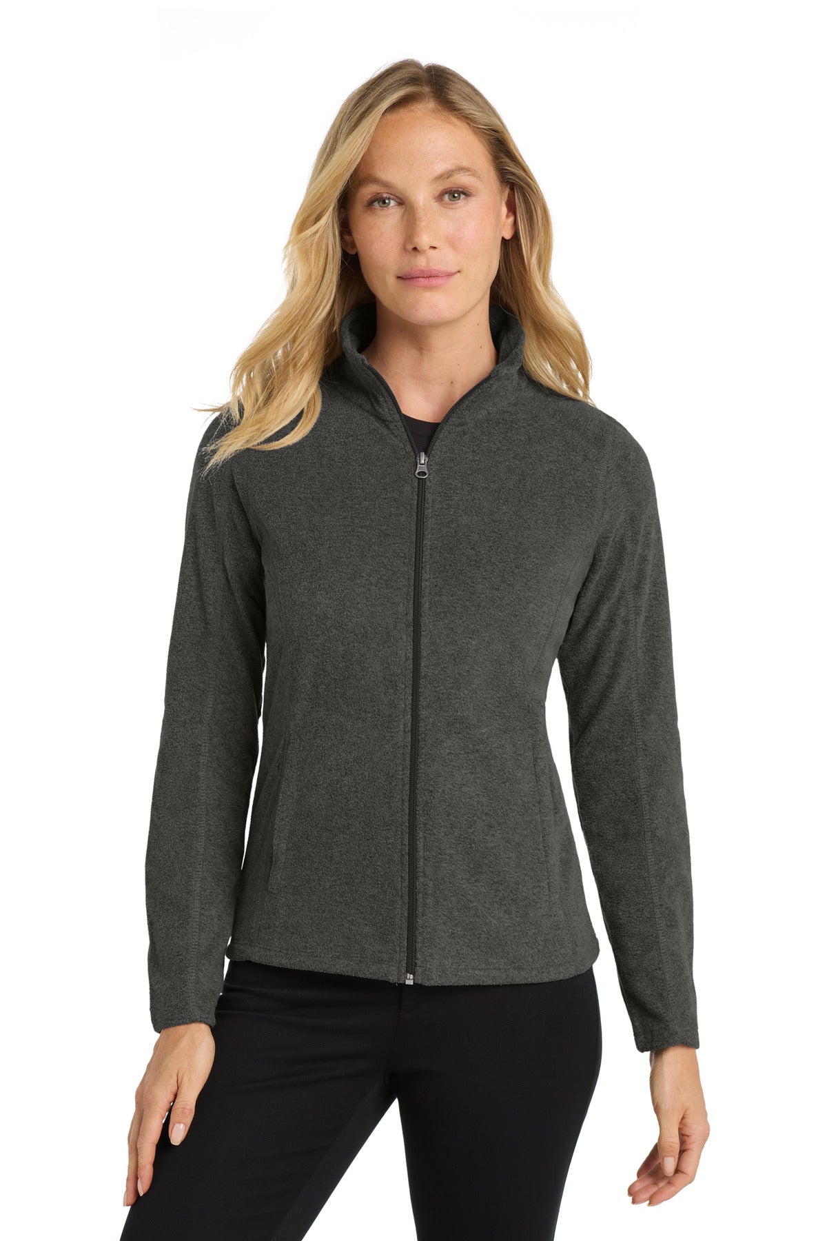 SanMar L235_blackcharcoalheather_model_front.jpg