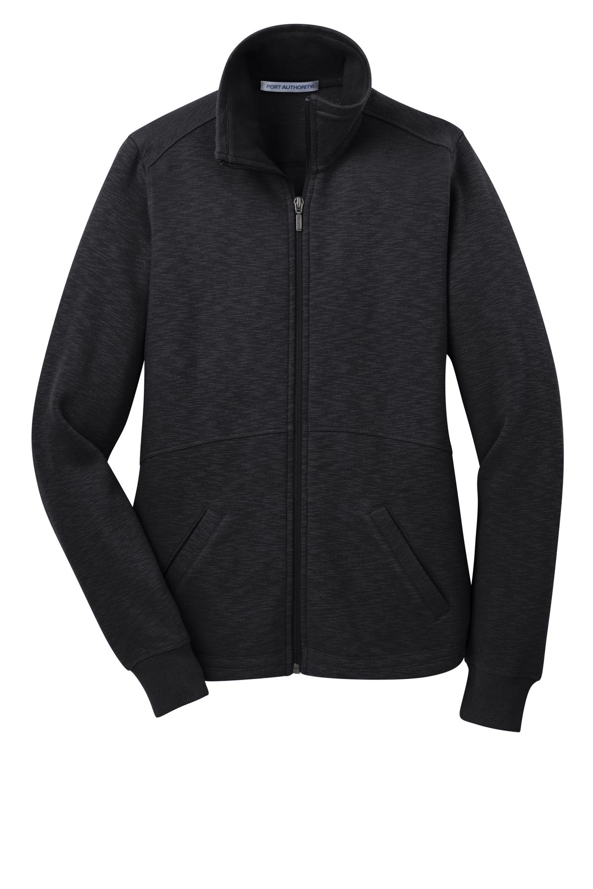 Port Authority Women's Slub Fleece Full-Zip Jacket. L293