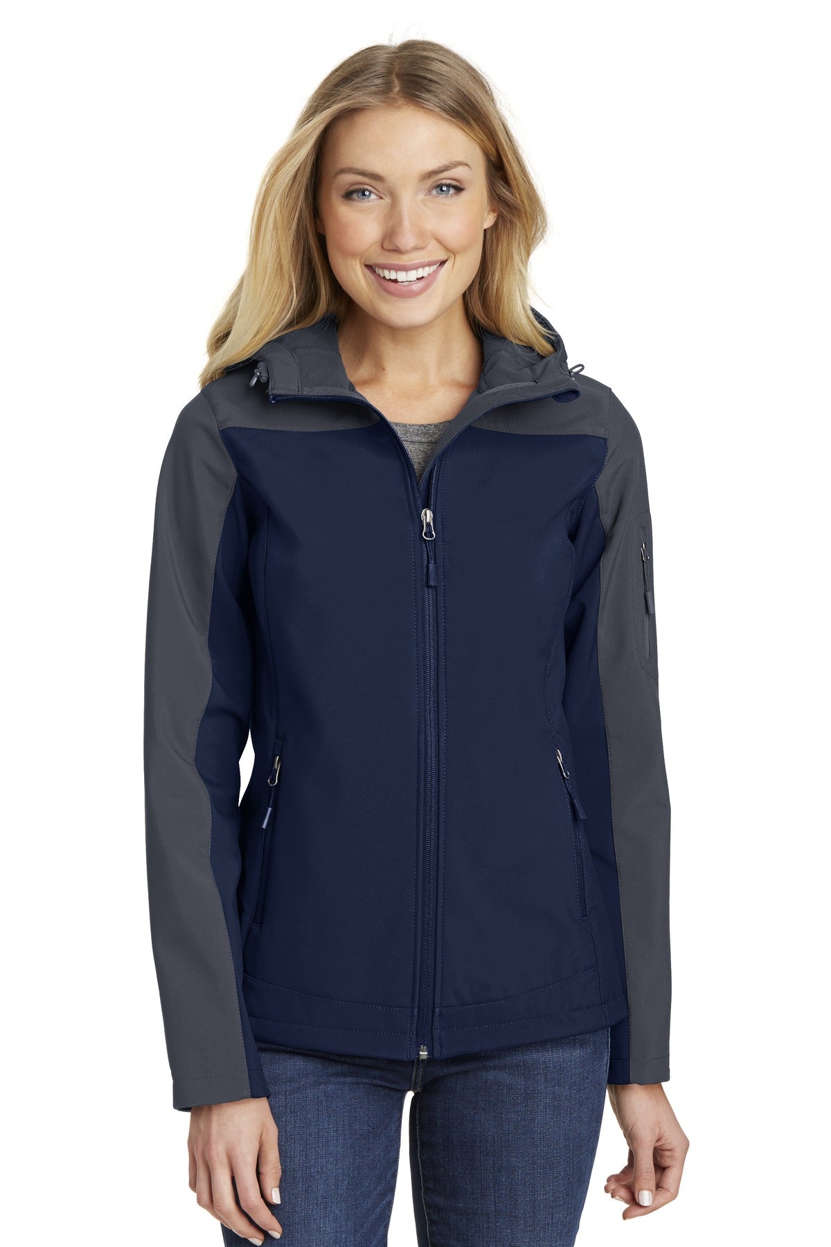 Port Authority Women's Hooded Core Soft Shell Jacket. L335