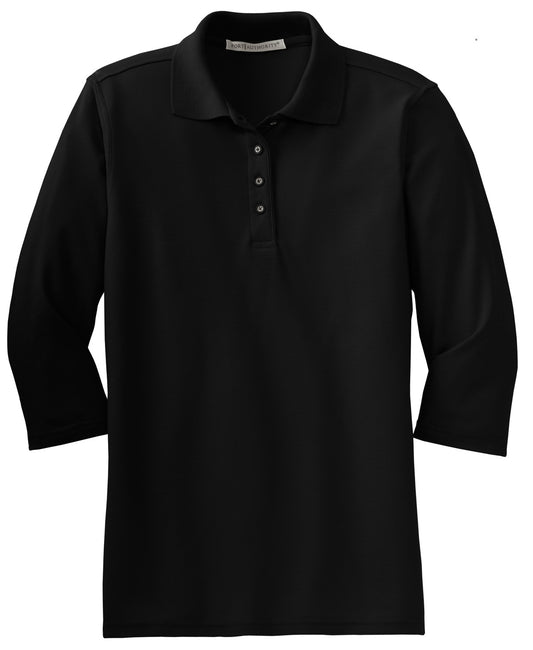 Port Authority Women's Silk Touch 3/4-Sleeve Polo. L562