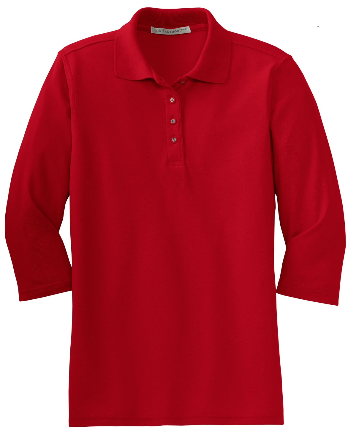 Port Authority Women's Silk Touch 3/4-Sleeve Polo. L562