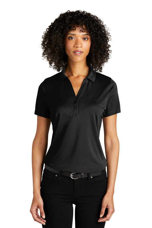 Front View of DeepBlack Port Authority Women's C-FREE Performance Polo LK863 - 3XL