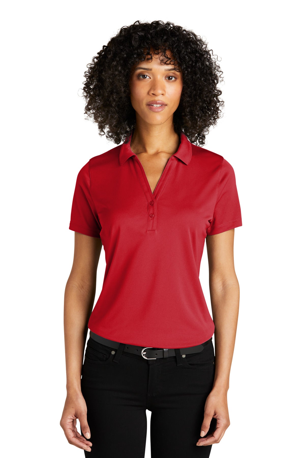 SanMar LK863_richred_model_front.jpg