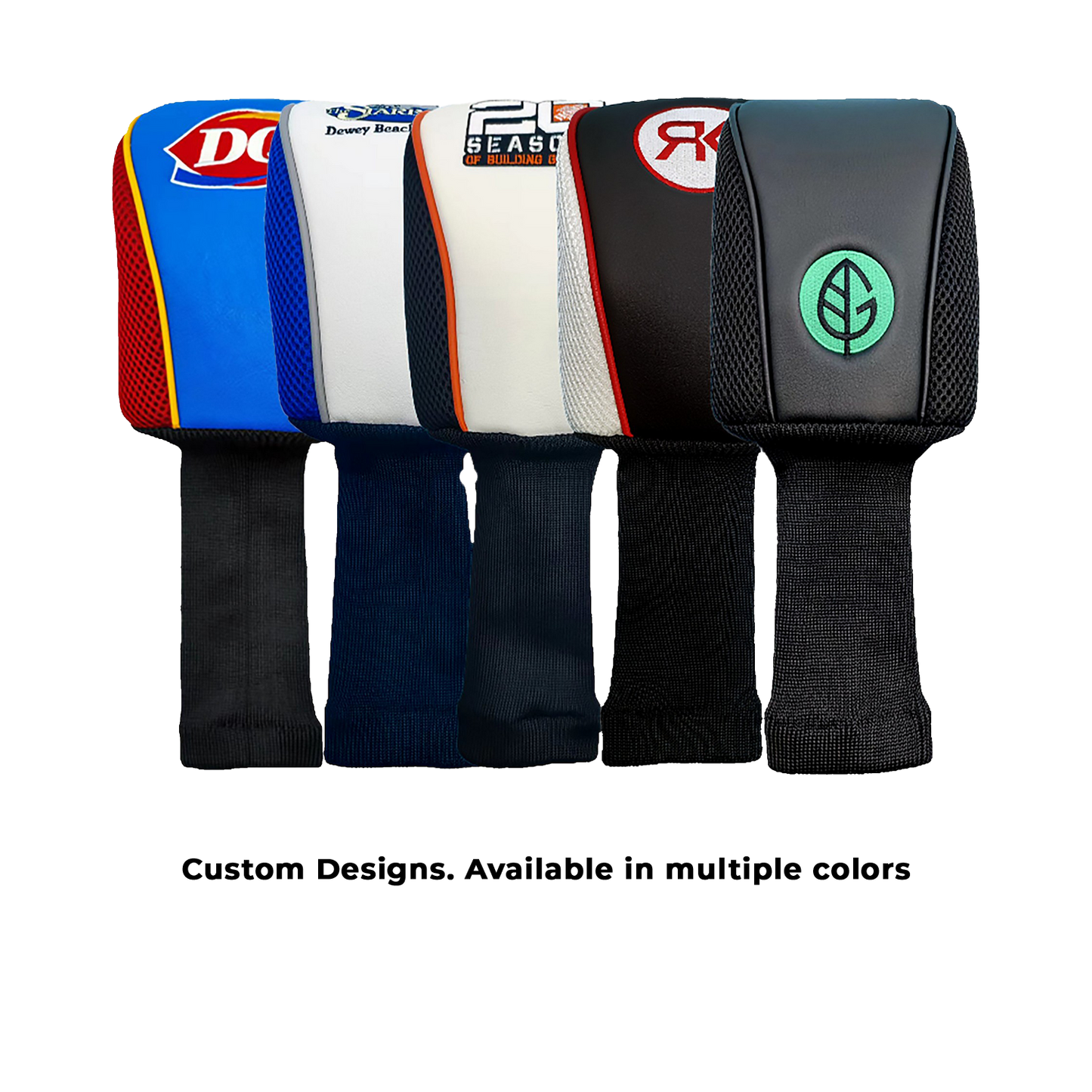 Black Longneck Mesh Embroidered Driver Head Cover